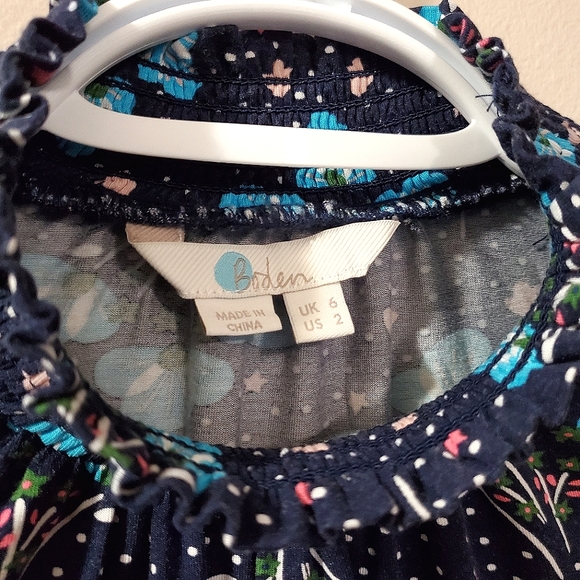 Boden - Connie Floral Jersey Top - Size - Picture 4 of 8